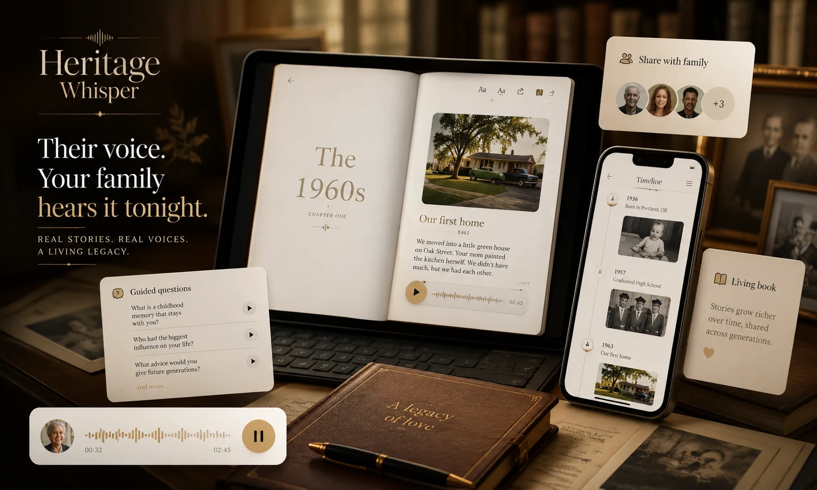 HeritageWhisper product interface