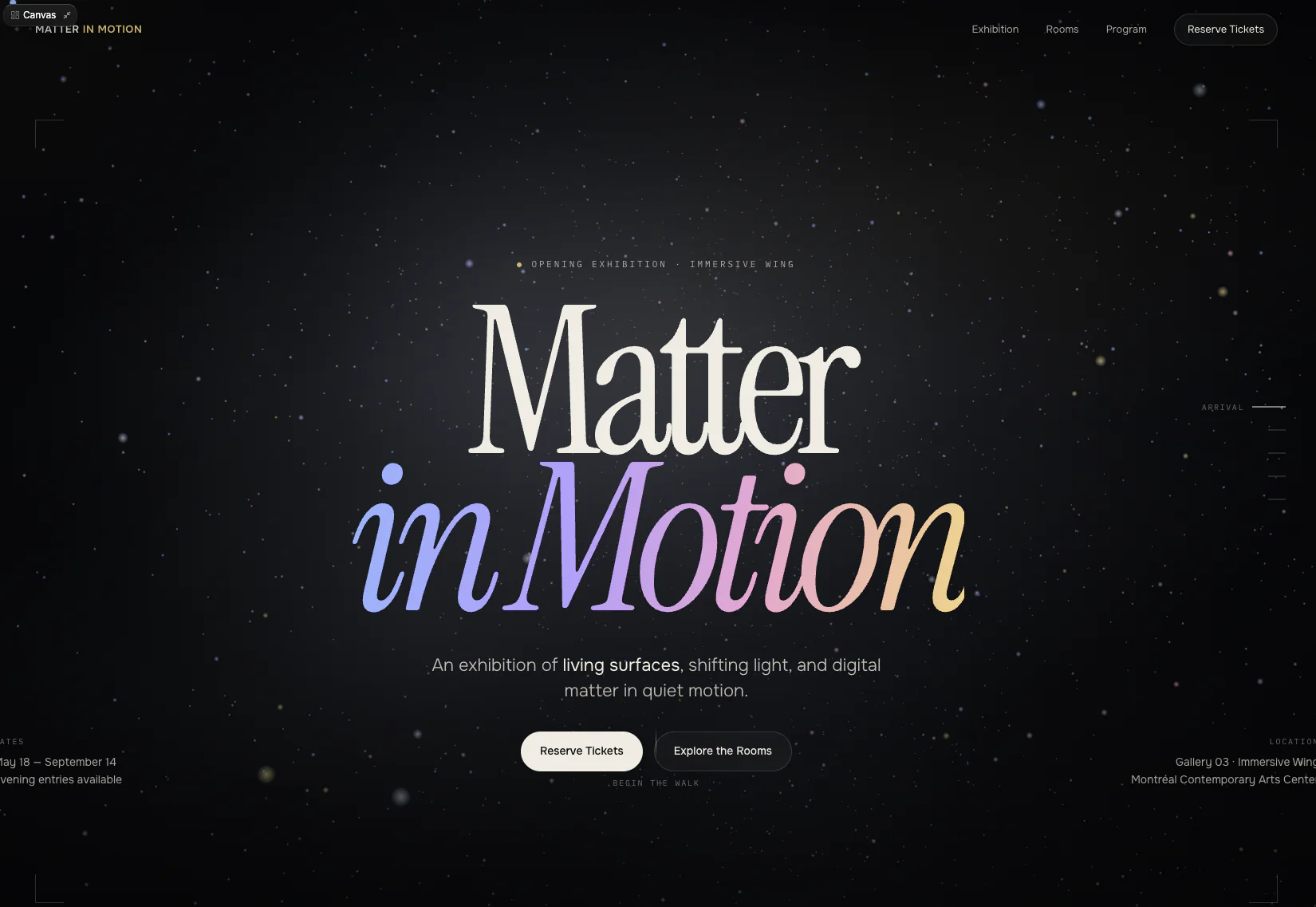 Matter in Motion